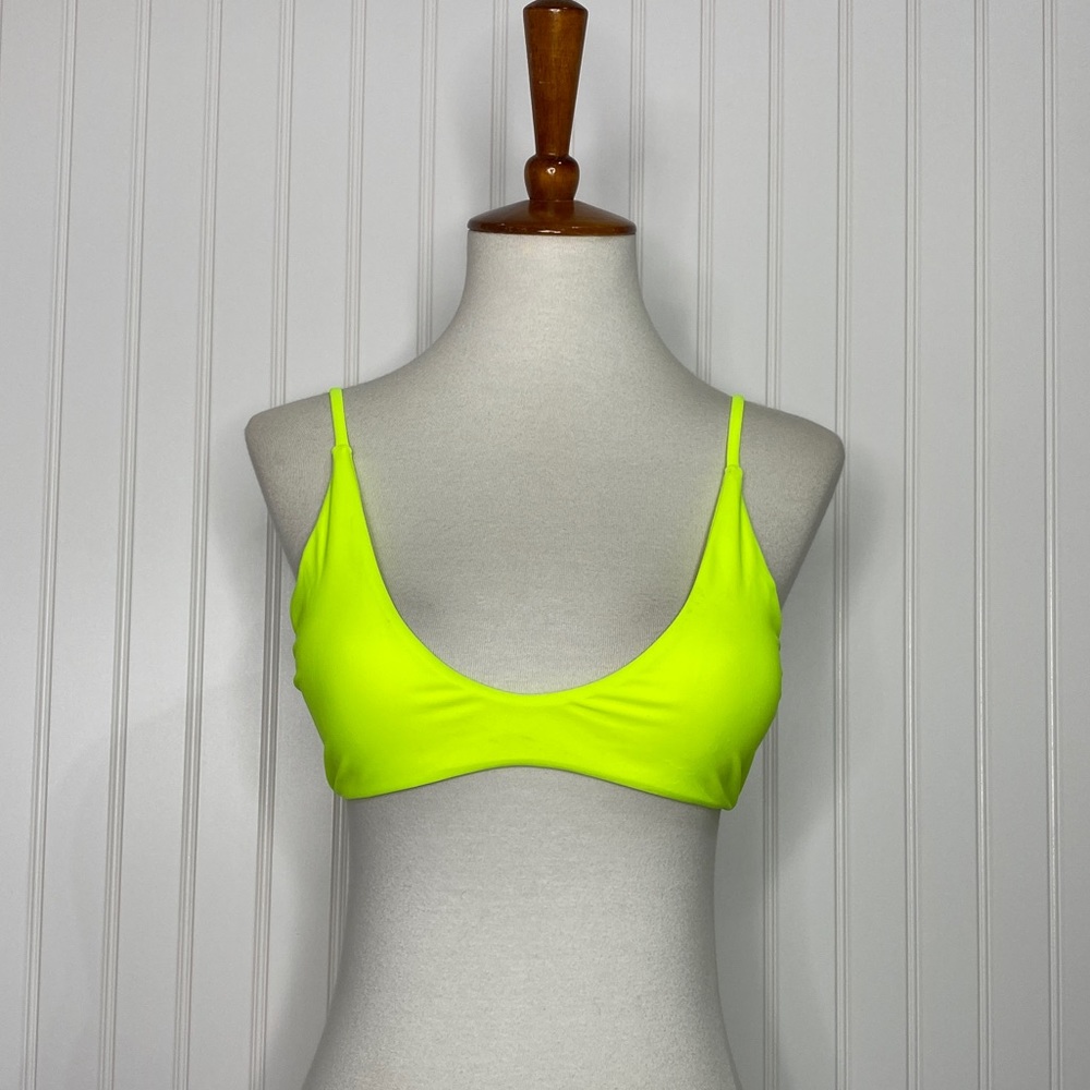 Neon yellow Zaful bikini top